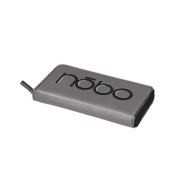 Portofel cu Fermoar Dama Elegant din Piele Ecologica Gri Texturat - Nobo BSP20201105 8