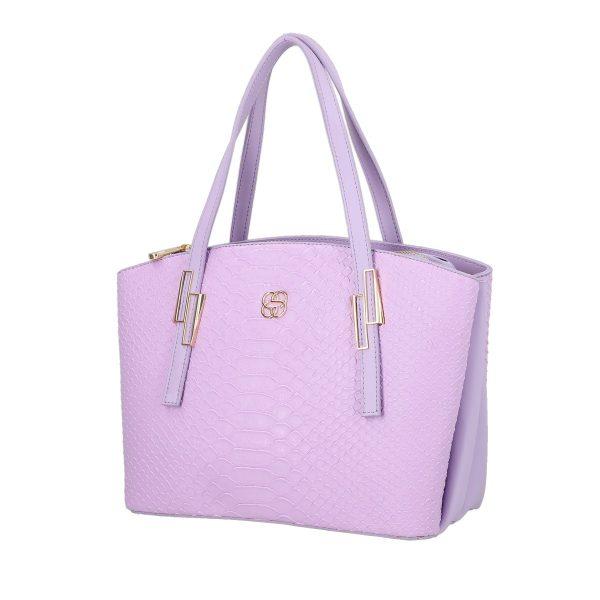 Genti Dama Casual - Geanta Dama Piele Ecologica Casual Mov - Mathilde BS1088CA2205367