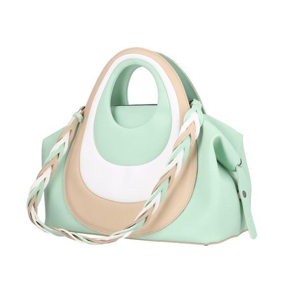 Geanta casual dama piele ecologica verde impermeabila cu manere si buzunare Galanti BS041CNT2205393 7
