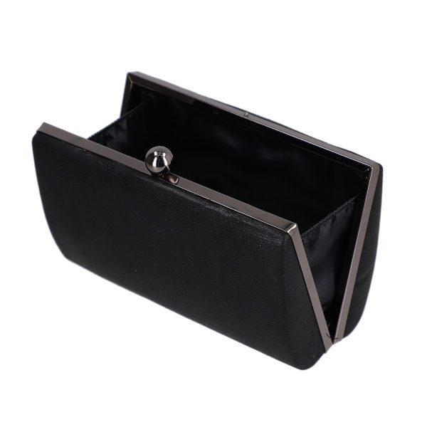 Geanta evenimente de femei material neagra cu sistem click si interior captusit Miruna BS1048po2207016 6