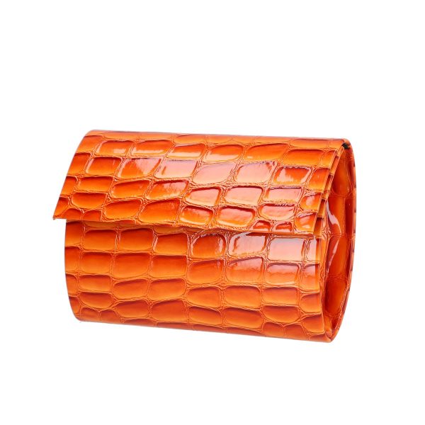 geanta dama de ocazie eleganta portocaliu kalet bspo2205038 1 1
