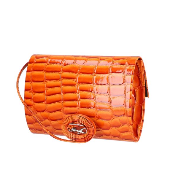 geanta dama de ocazie eleganta portocaliu kalet bspo2205038 2 1