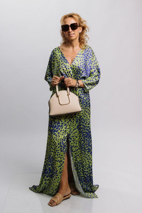 Geanta de mana casual femei din piele eco crem cu doua buzunare si capsa magnetica Sandra BS1077CA2205328 5