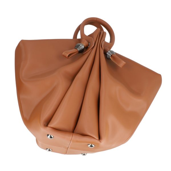 Geanta mini shopper dama piele ecologica maro impermeabil model tip sac cu maner Galanti BSGLCA2111027 4