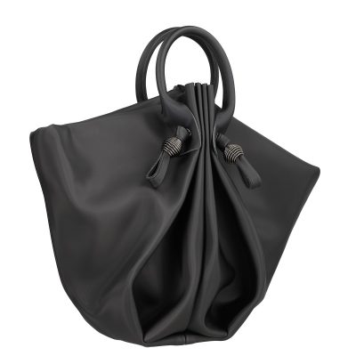Geanta mini shopper femei piele eco neagra impermeabila model tip sac cu maner Galanti BSGLCA2111025