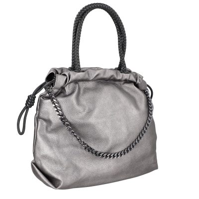 Geantă damă Shopper gri talie mare tip sac din piele ecologică MariaC BS118SH2208442