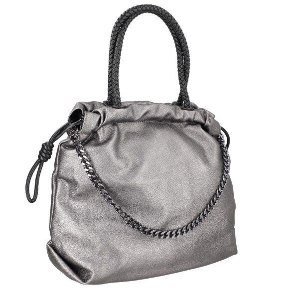 Geanta shopper - Geantă damă Shopper kaki talie mare tip sac din piele ecologică MariaC BS118SH2208441