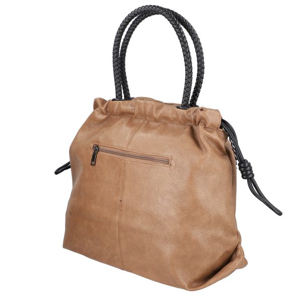 Geantă damă Shopper kaki talie mare tip sac din piele ecologică MariaC BS118SH2208441 6