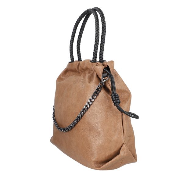Geantă damă Shopper kaki talie mare tip sac din piele ecologică MariaC BS118SH2208441 7