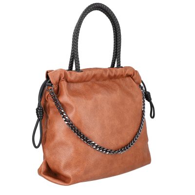 Geantă damă Shopper maro talie mare tip sac din piele ecologică MariaC BS118SH2208440 8