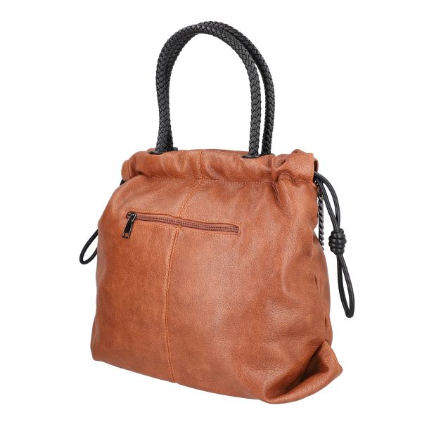 Geantă damă Shopper maro talie mare tip sac din piele ecologică MariaC BS118SH2208440 4