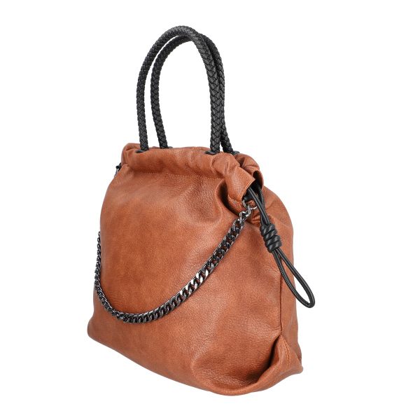 Geantă damă Shopper maro talie mare tip sac din piele ecologică MariaC BS118SH2208440 5