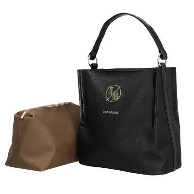 Geanta Neagra - Geanta 2 in 1 Femei Casual Neagra - Laura Biaggi BS654AB2301051