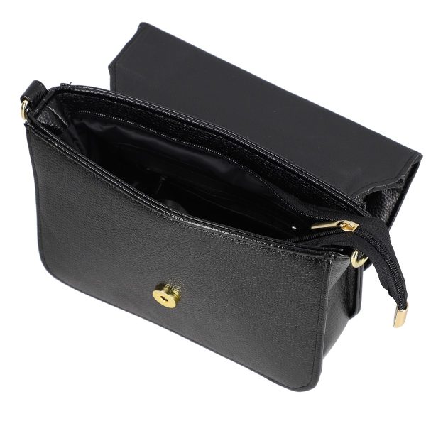 Geanta Neagra de Umar Dama Casual Piele Ecologica cu Bretea - Laura Biaggi BS324P2301047 8