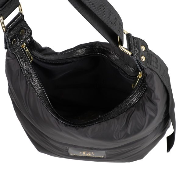 Geanta femei Shopper material sintetic negru cu un compartiment Laura Biaggi BS2125SH2301041 6