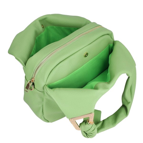 Geanta shopper piele ecologica verde de umar Alex Max BS1306SH2301109 7