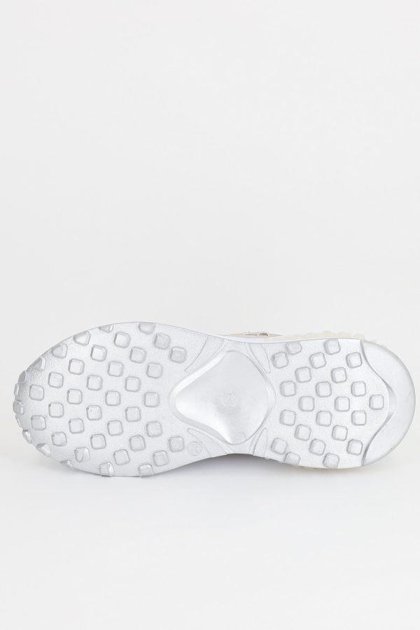 Pantofi Dama Sport cu Platforma si Material Textil Argintiu - BS022PSRO2301500 5