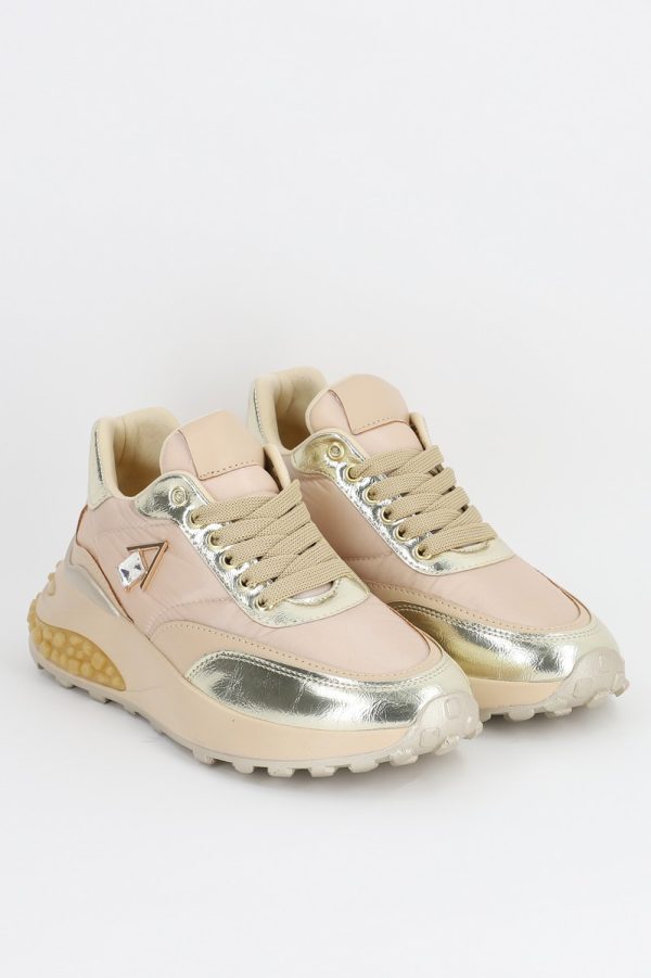 Pantofi sport material textil argintiu cu platforma BS022PSRO2301501 7