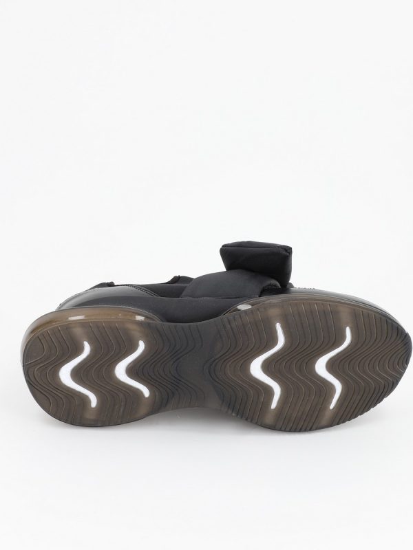 Pantofi Sport Dama cu Platforma Material Textil Negru - BSES881PSRO2301506 8