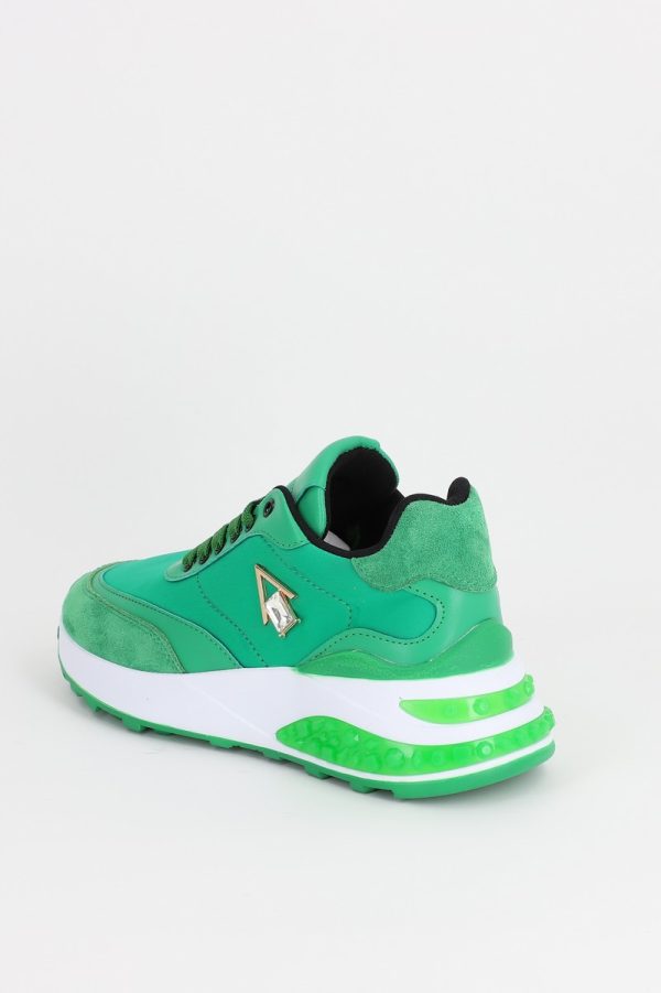 Pantofi sport material textil verde cu platforma BS022PSRO2301502 7