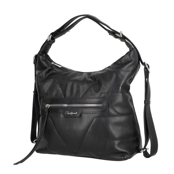 Geanta casual tip rucsac piele ecologică negru David Jones BS6927CA2301144 3
