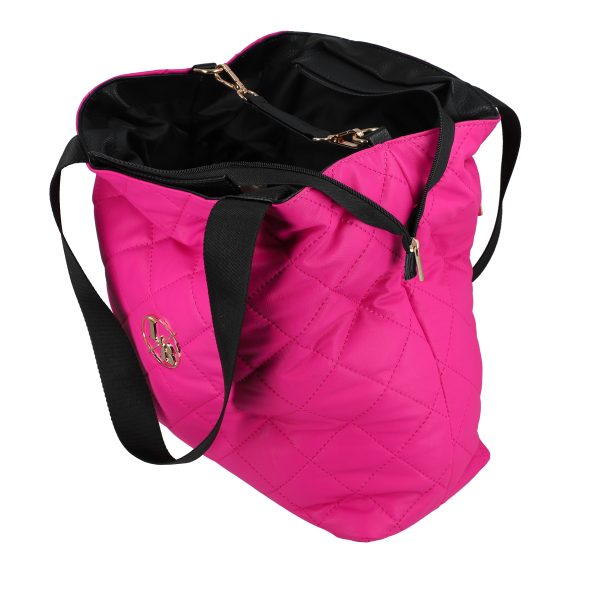 Geanta dama shopper piele ecologică fuchsia Laura Biaggi BS322SH2301268 5