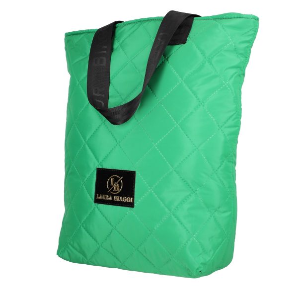 Geanta dama shopper verde material sintetic de umar Laura Biaggi BS127SH2301271 5