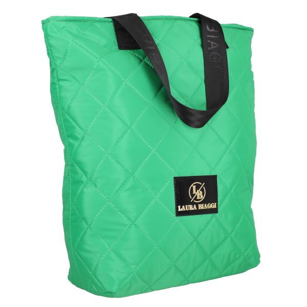 Genti Shopper - Geanta dama shopper verde material sintetic de umar Laura Biaggi BS127SH2301271