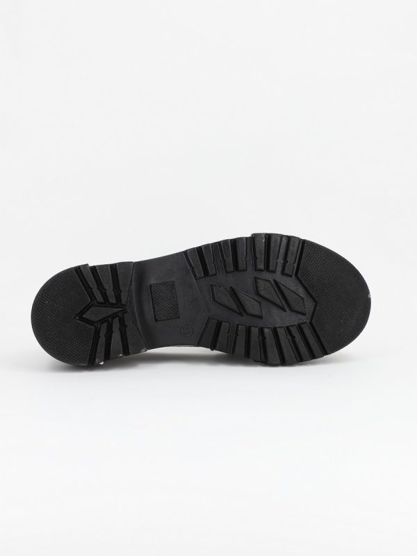 Loafers piele eco negru lucios cu varf rotund BS206PC2301601 10