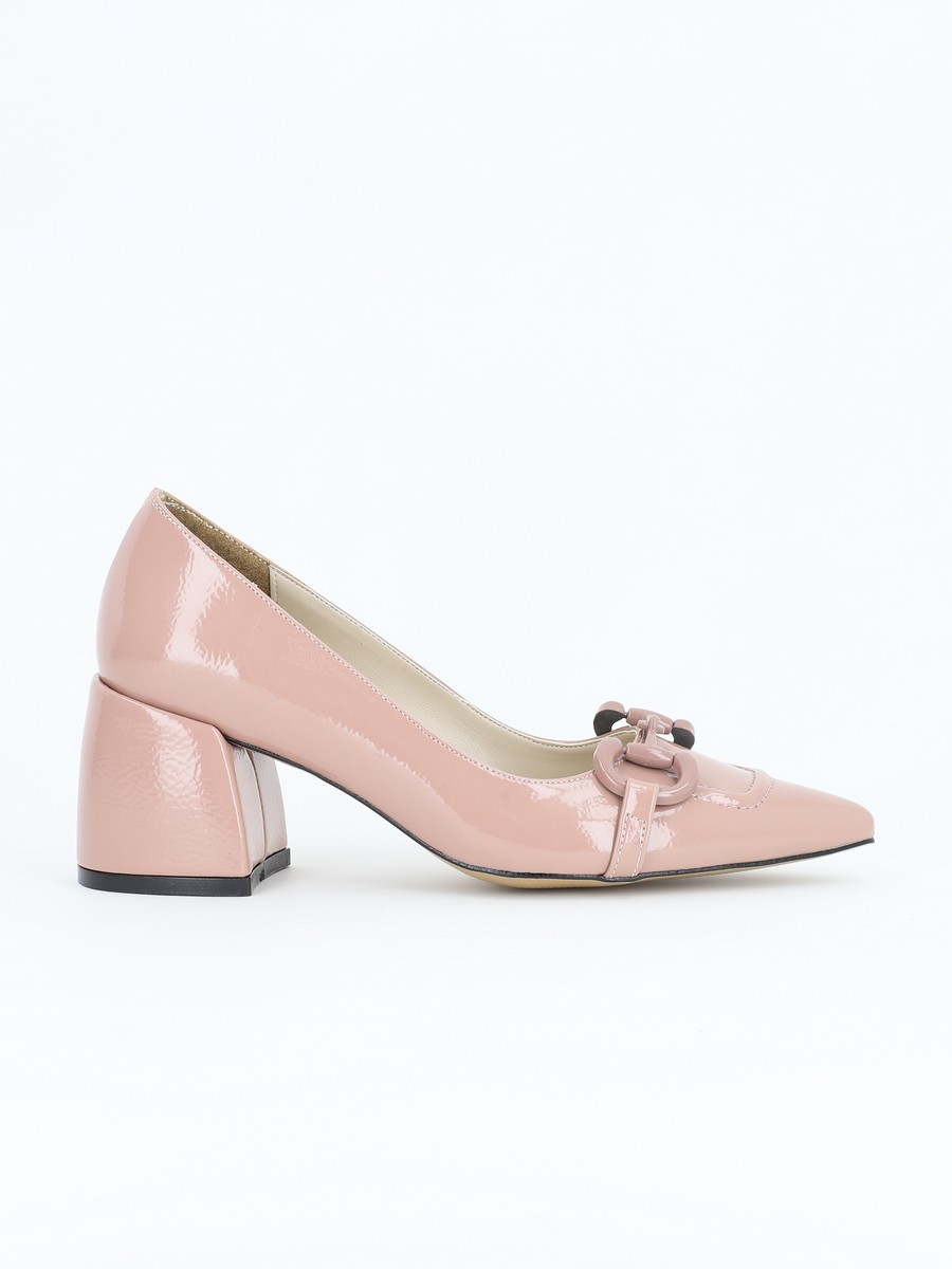 tailor march Cerebrum Pantofi cu toc inalt piele ecologica roz cu varf ascutit BS250PT2301590 -  Barneystore