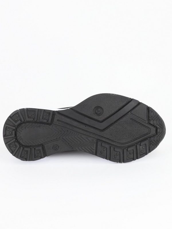 Pantofi sport material textil negru cu elemente design banda cu pietricele BS043PSRO2301521 5
