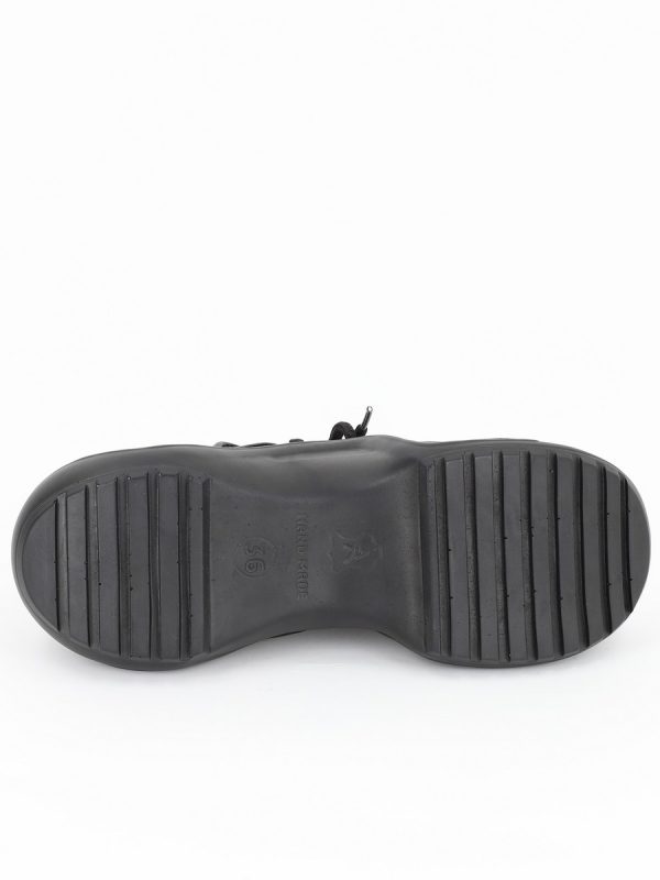 Pantofi sport piele ecologica negru cu platforma BS7035PSRO2301550 5