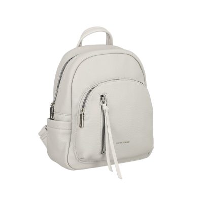 Geanta Gri - Rucsac damă piele ecologică gri cu buzunar frontal David Jones BS6920RU230116