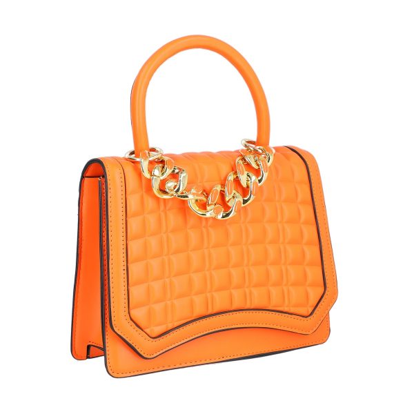 Set geanta dama casual cu gentuta portocaliu cu maner TurboBags BS8783CA2301219 4
