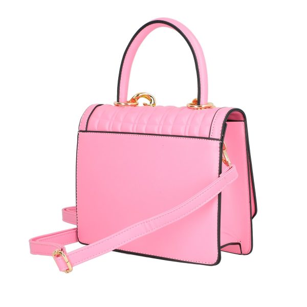 Set geanta dama casual cu gentuta roz deschis cu maner TurboBags BS8783CA2301222 7