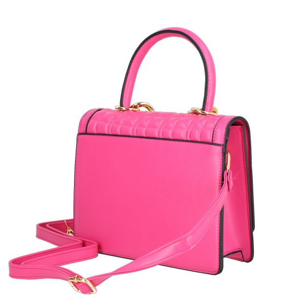 Set geanta dama casual cu gentuta roz cu maner TurboBags BS8783CA2301224 5