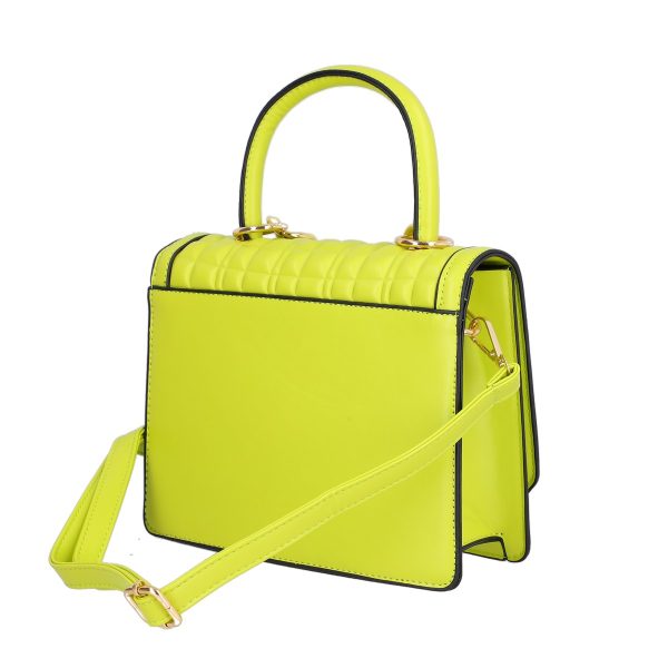 Set geanta dama casual cu gentuta verde lemon cu maner TurboBags BS8783CA2301221 7