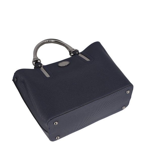 Set geanta dama casual cu portofel din piele ecologica bleumarin BS33SET2302336 5