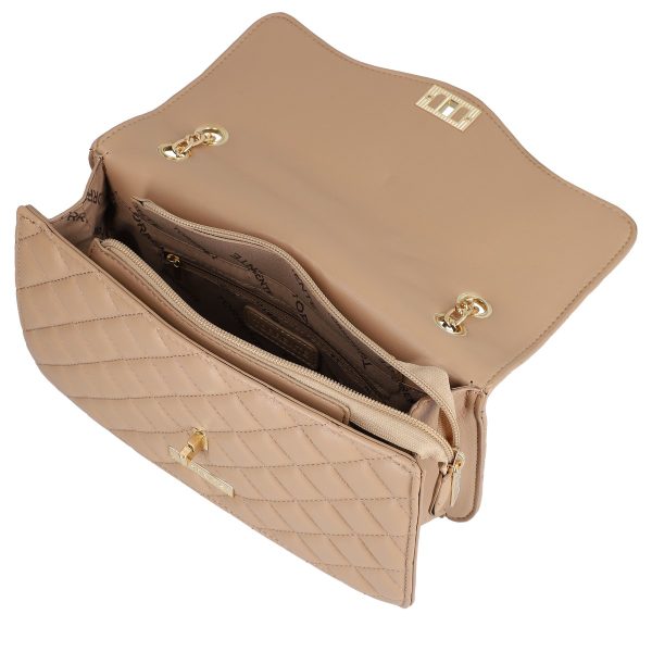Geanta din piele ecologica casual bej cu un compartiment Torrente BS23056CA2303081 5