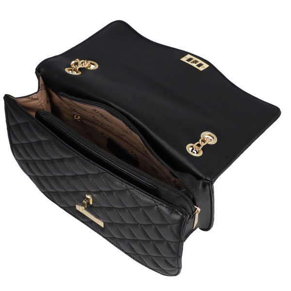 Geanta din piele ecologica casual negru cu un compartiment Torrente BS23056CA2303076 5