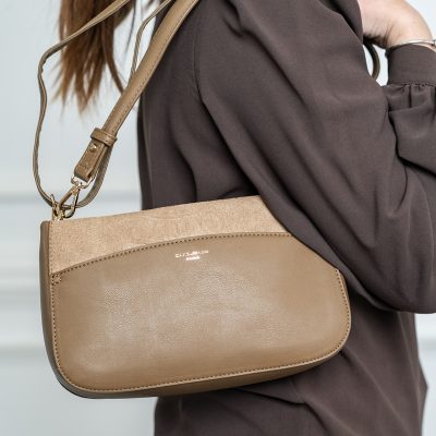 Poseta tip Casual pentru Femei Din Piele Ecologica Taupe David Jones