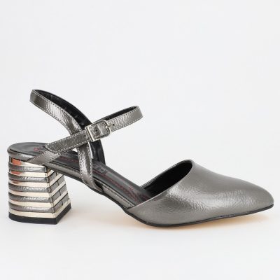 Incaltaminte Dama - Pantofi Dama cu Toc Gros Platinum BS29AY2304120