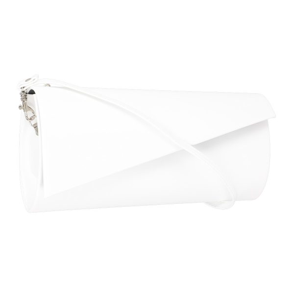 Poseta dama pentru ocazii speciale tip plic alb BS77K2305272 5