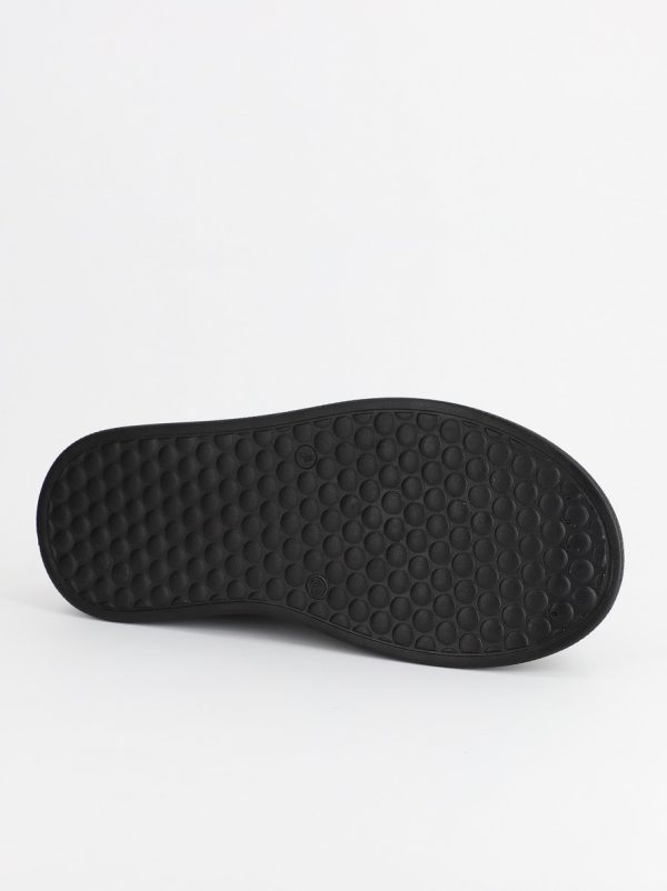 Pantofi Sport Dama Piele Ecologică Negru cu Șiret cristale Talpa Groasa - BS2736SP2305590 7