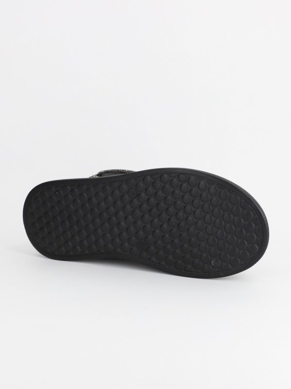 Pantofi Sport Dama Piele Ecologică Negru cu Șiret Talpa Groasa - BS2735SP2305587 10