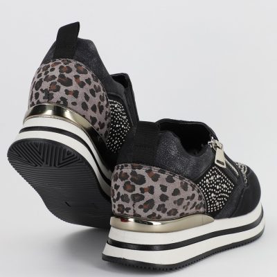 Pantofi sport dama cu cristale negru (BS202EV2307075)