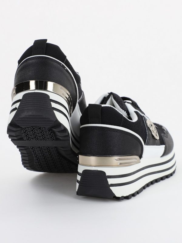 Pantofi sport dama cu elemente alb cu negru (BS2195Q2307162) 5