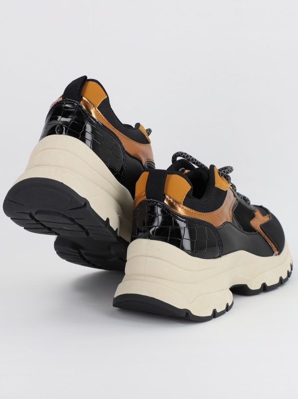 Pantofi sport dama cu elemente design negru (BS211EV2307085) 7