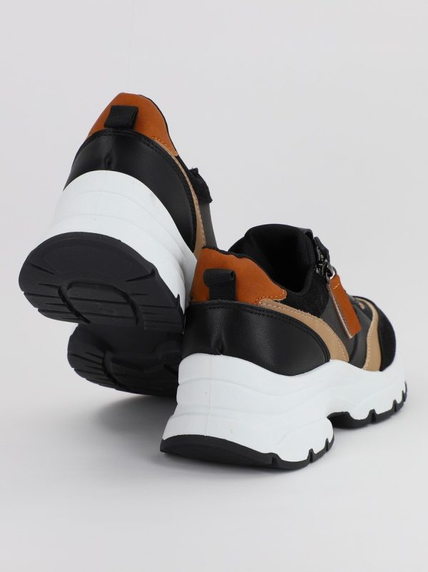 Pantofi sport dama cu elemente design negru (BS212EV2307087) 5