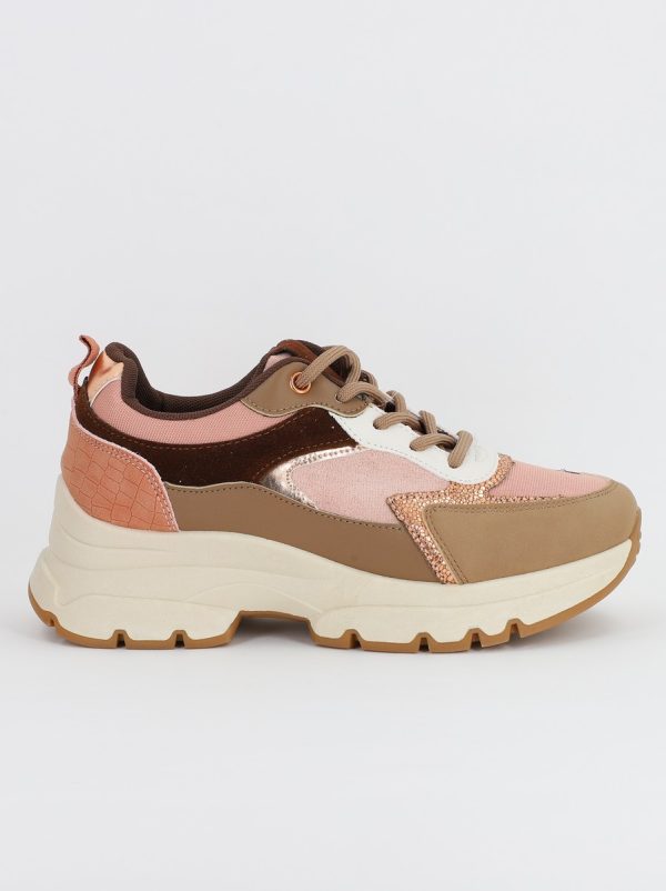 Pantofi sport dama cu elemente design roz(BS211EV2307082) 6
